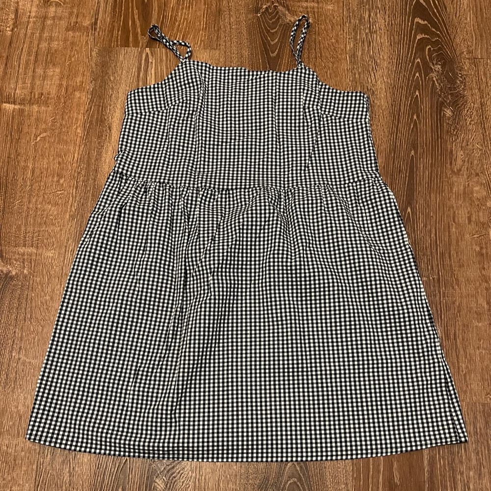 urban outfitters gingham mini dress
